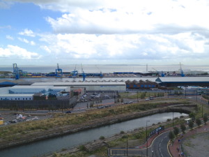 Port of Cardiff - Ariel view