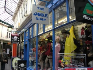 Fancy dress at the joke shop