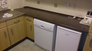 washing machine installed