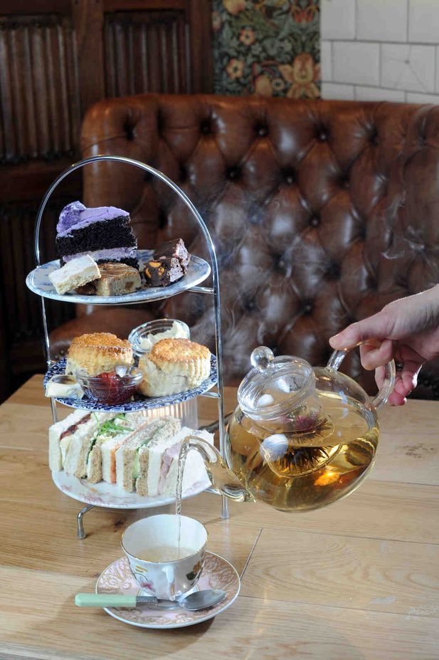 It is tea time in Cardiff. The beverage proving hot on the high street