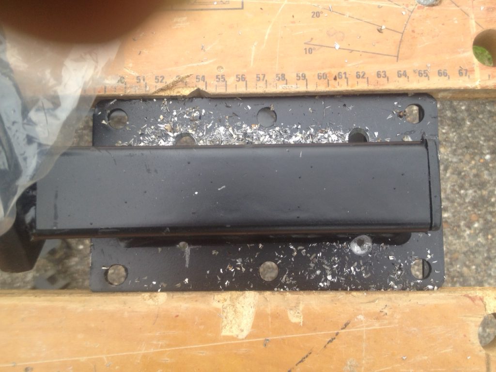 Trailer suspension unit repair - drilling
