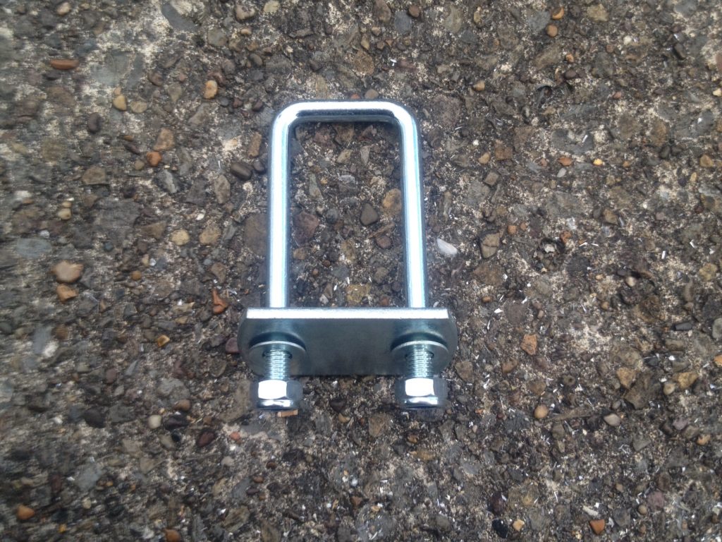 Trailer suspension unit repair - square U bracket