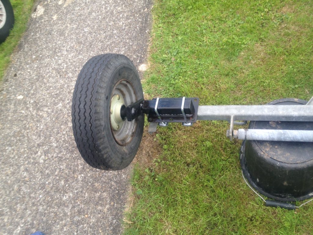 Trailer suspension unit repair - finished side