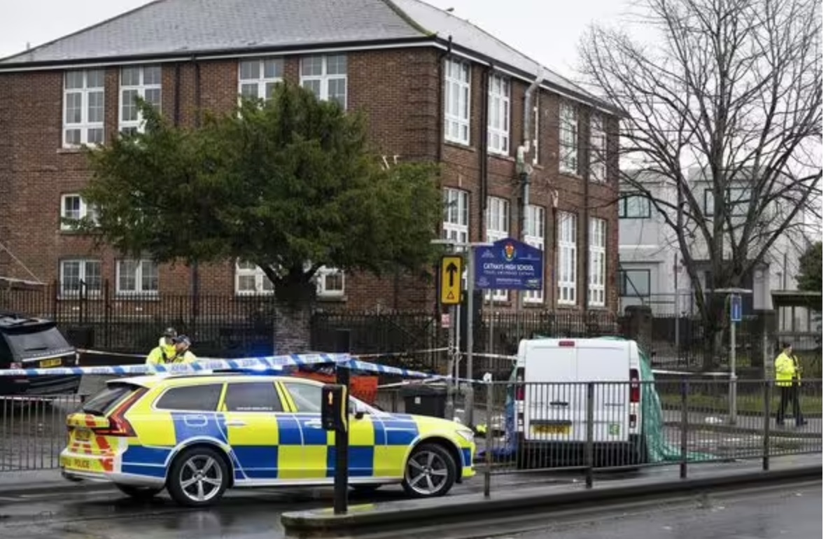 Police van incident cardiff